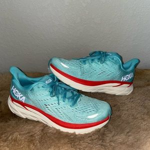 Size 8.5 - Hoka One One Clifton 8 Aquarelle